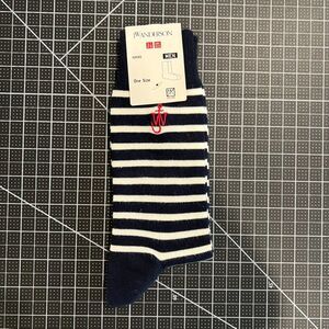 NWT Uniqlo x J.W. Anderson - Striped Socks OS - Navy, Ivory